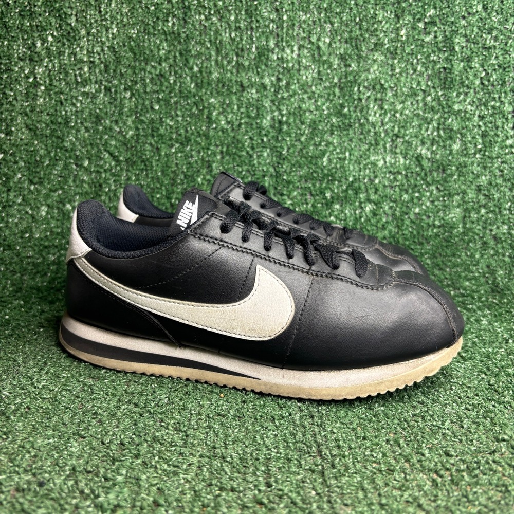 Nike Cortez Leather DN1791-001 Classic Retro Low Top Sneaker Black Womens Size 7